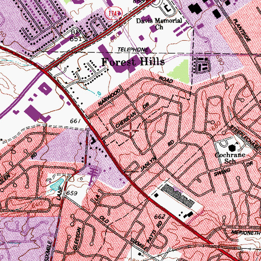 Topographic Map of Community of Christ Church, KY