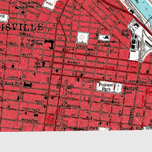 Topographic Map of Corinthian Baptist Church, KY