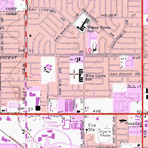 Topographic Map of Speech and Language Development Center, CA