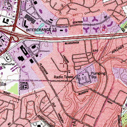 Topographic Map of Covenant of Grace Fellowship Church, KY