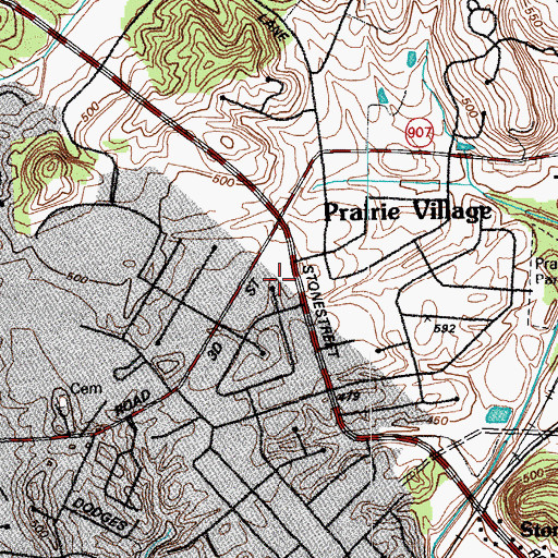 Topographic Map of Faith Presbyterian Church, KY