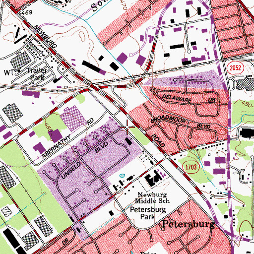 Topographic Map of Forest Baptist Church, KY