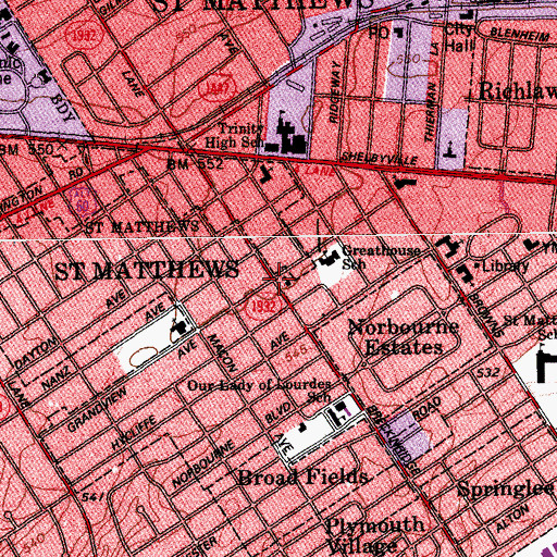 Topographic Map of Free Methodist Church, KY