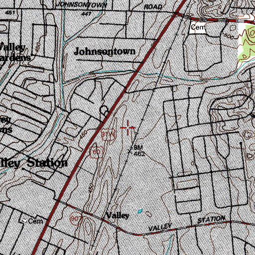 Topographic Map of Good Shepherd Lutheran Church, KY