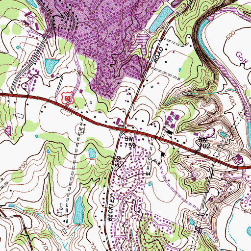 Topographic Map of Greater Life Apostolic Church, KY