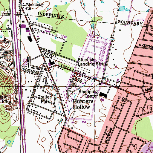 Topographic Map of Hillview Assembly of God, KY