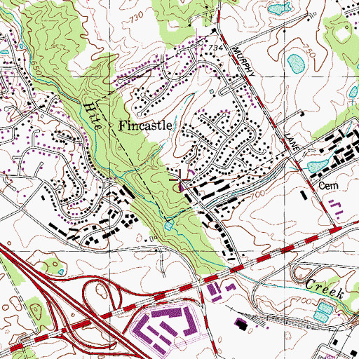 Topographic Map of Hope Lutheran Church, KY