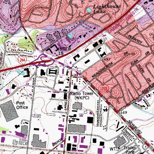 Topographic Map of Van Hoose Education Center, KY
