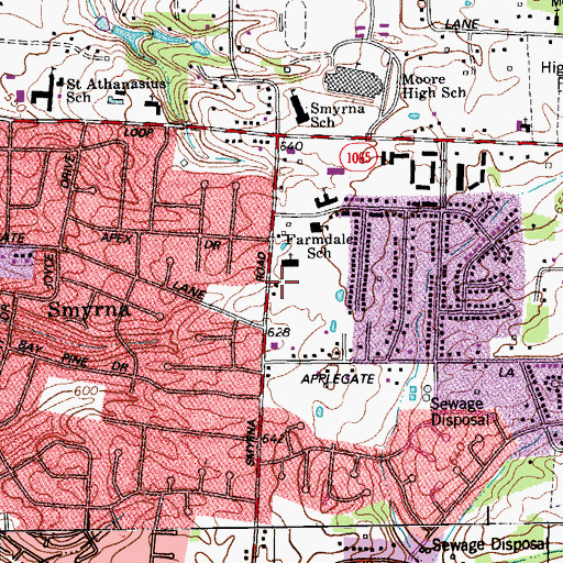 Topographic Map of Believers Church, KY