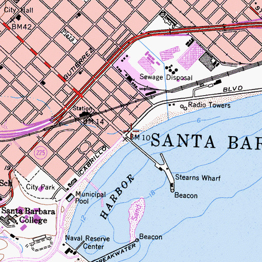 Topographic Map of Mission Creek, CA