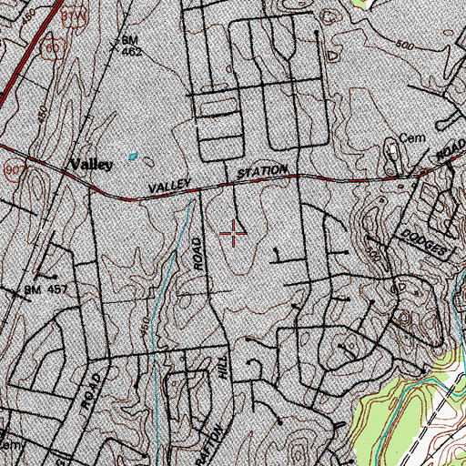 Topographic Map of New Bethel Church, KY