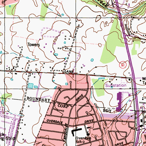 Topographic Map of Okolona Separate Baptist Church, KY