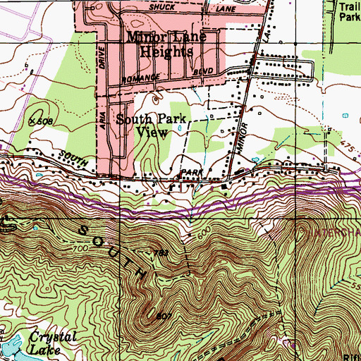 Topographic Map of Trinity Pentecostal Tabernacle, KY
