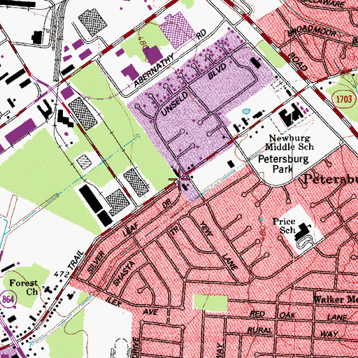 Topographic Map of Walters Clement African Methodist Episcopal Zion Church, KY