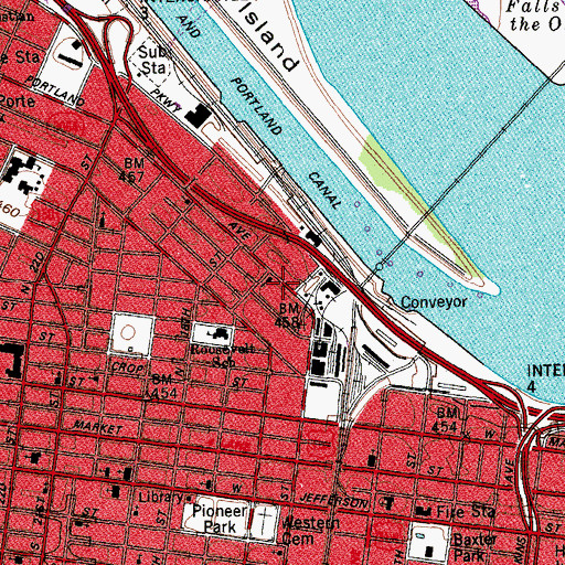 Topographic Map of West End General Baptist Church, KY