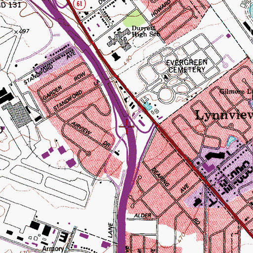 Topographic Map of Interchange 130, KY