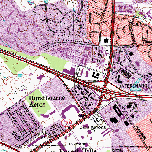 Topographic Map of Interchange 15A, KY
