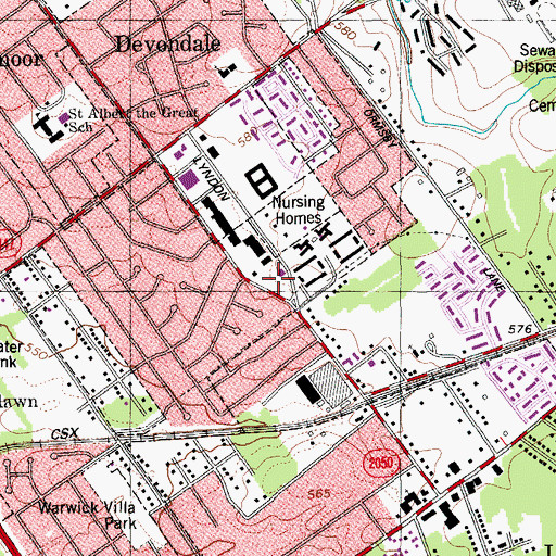 Topographic Map of Norton Intermediate Health Care Center, KY