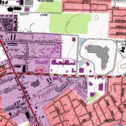 Topographic Map of Great Clips Festival Shopping Center, KY