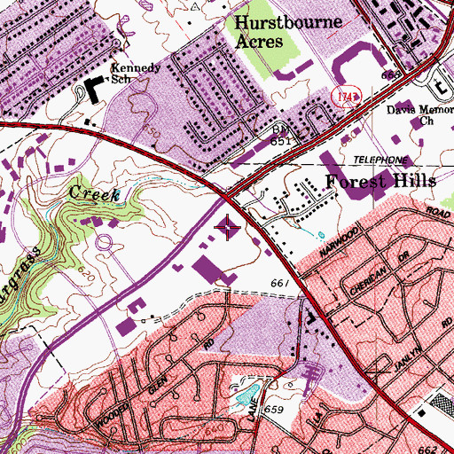 Topographic Map of Huntington Learning Center, KY