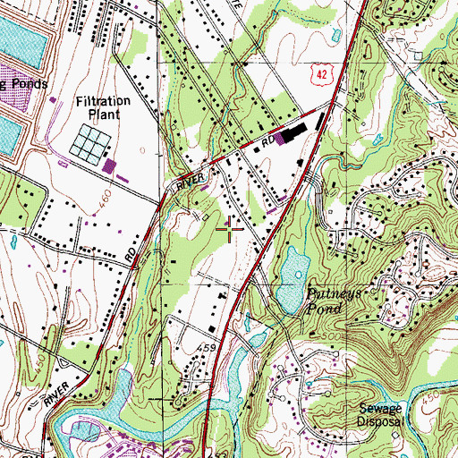 Topographic Map of Prospect Village Shopping Center, KY