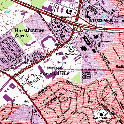 Topographic Map of Townfair Shopping Center, KY