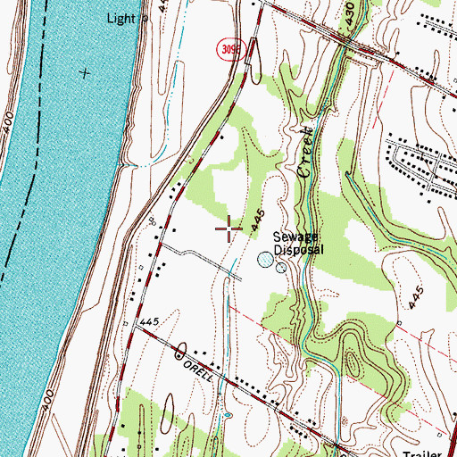 Topographic Map of West County Wastewater Treatment Plant, KY