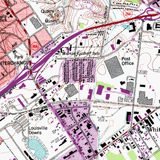 Topographic Map of Annshire Annex Post Office, KY
