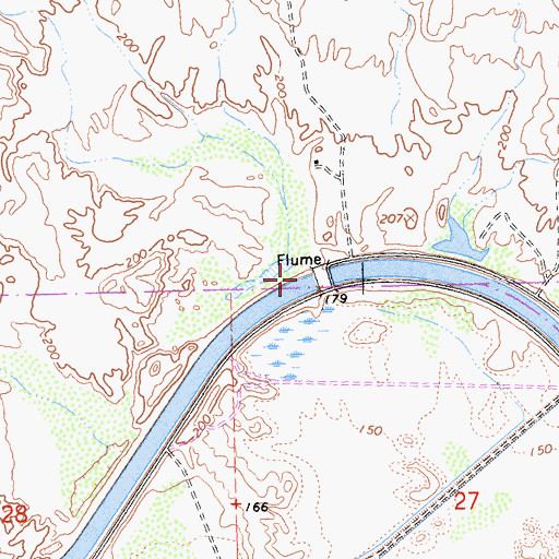 Topographic Map of Mission Wash, CA