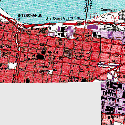 Topographic Map of Galleria Post Office, KY