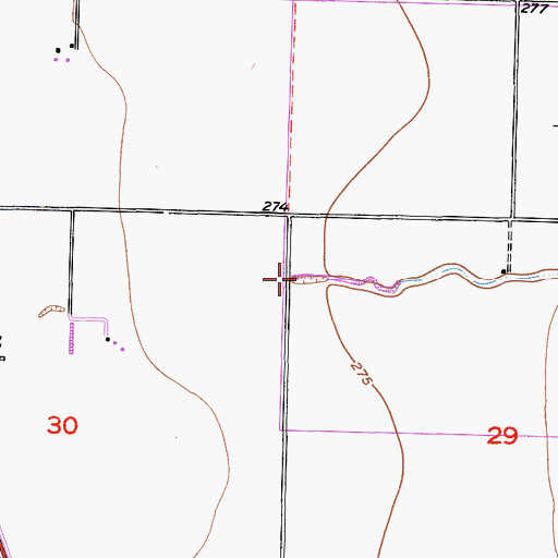 Topographic Map of Mitchell Slough, CA