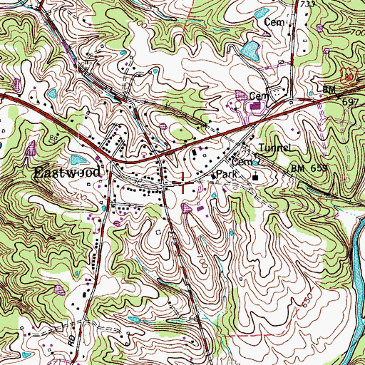 Topographic Map of Resurrection United Methodist Church, KY