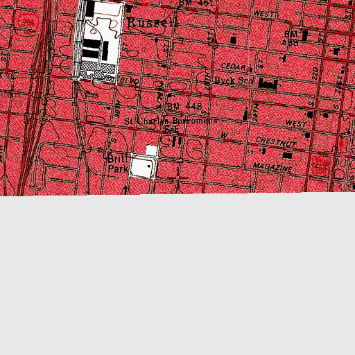 Topographic Map of River of Life Full Gospel Ministries Fellowship, KY