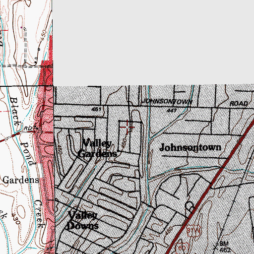 Topographic Map of Saint Clement Church, KY