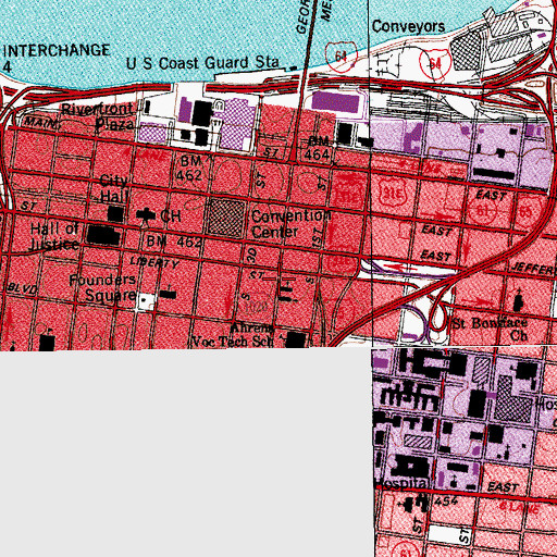 Topographic Map of Seamans Church Institute, KY