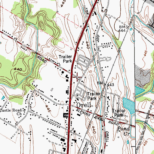 Topographic Map of South Jefferson Christian Church, KY