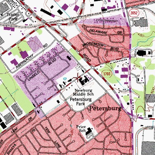 Topographic Map of Star Hope Baptist Church, KY