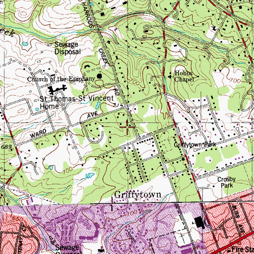 Topographic Map of Kingdom Hall of Jehovahs Witnesses, KY