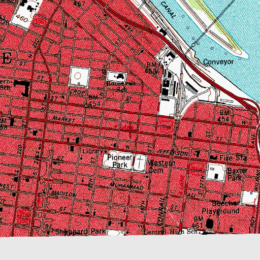 Topographic Map of Liberty Temple, KY