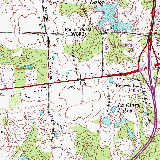 Topographic Map of Living Stone Church, KY
