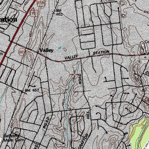Topographic Map of Medora Christian Church, KY