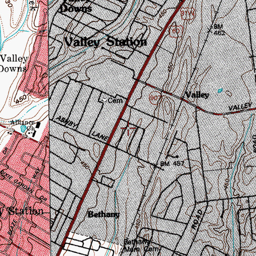 Topographic Map of Dixie Elementary School, KY