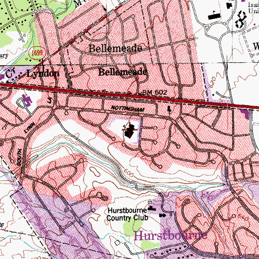 Topographic Map of Lowe Elementary School, KY