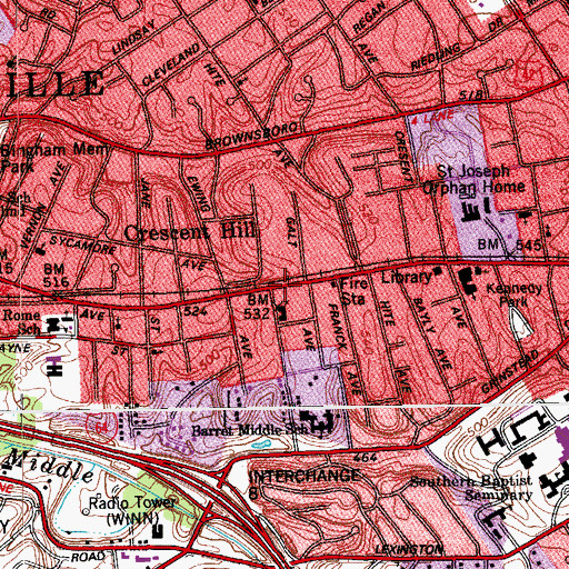 Topographic Map of Poiema Bible Institute, KY