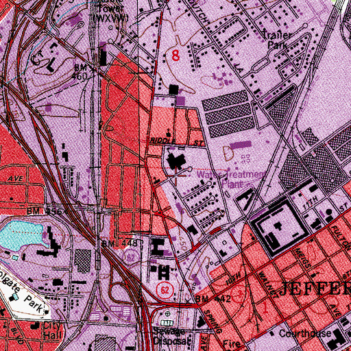 Topographic Map of Spring Hill Elementary School, IN