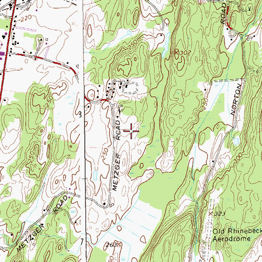 Topographic Map of Mountain View Mobile Estates, NY