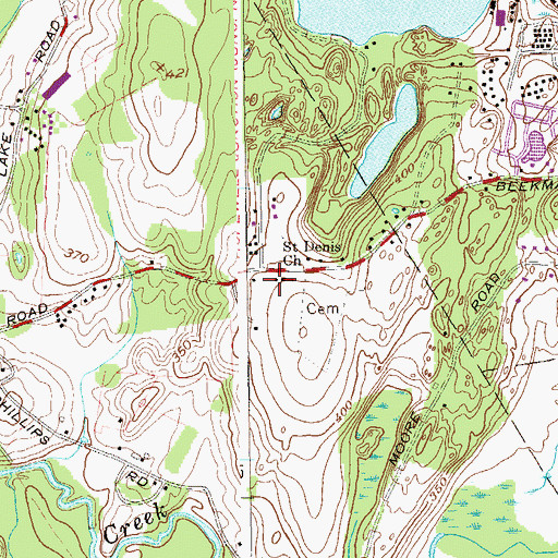 Topographic Map of Ark And Dove Preschool, NY