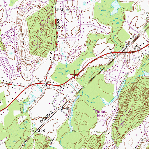 Topographic Map of Vineyard Christian Fellowship Church, NY