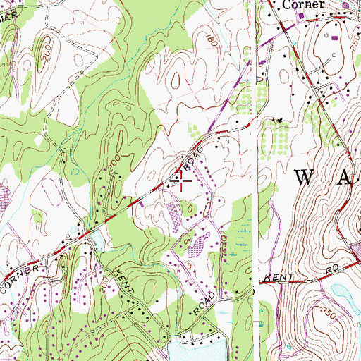 Topographic Map of Grace Bible Church, NY