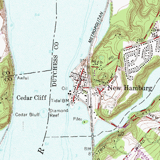 Topographic Map of Saint Nicholas Church, NY